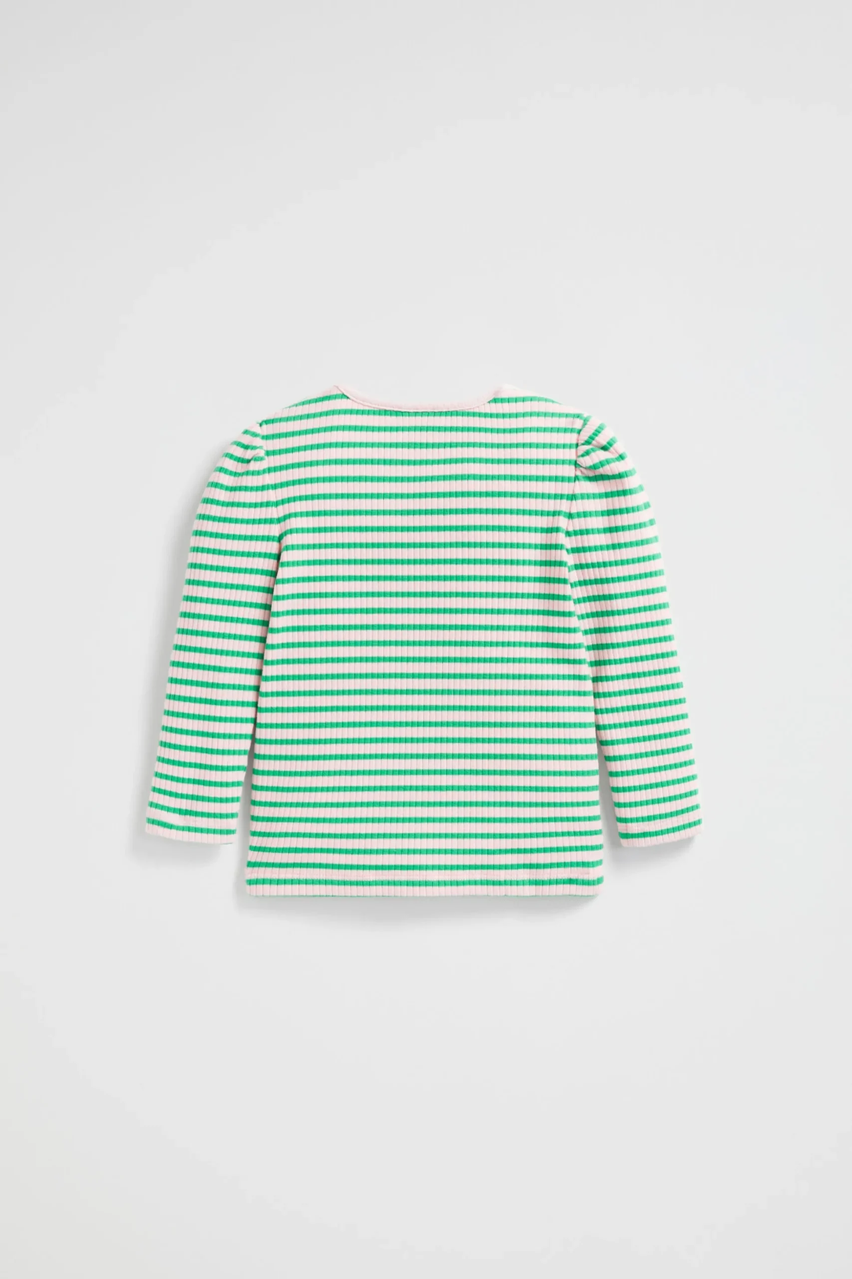 Seed Heritage T-Shirts & Tops-Stripe Rib Top Pea Green