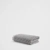 Seed Heritage Bathroom-Stripe Textured Hand Towel Charcoal