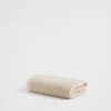 Seed Heritage Bathroom-Stripe Textured Hand Towel Stone