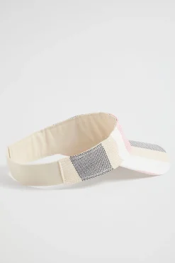 Seed Heritage Hats & Gloves-Stripe Visor Soft Orchid Multi