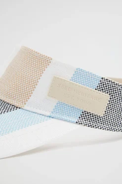 Seed Heritage Hats & Gloves-Stripe Visor Bluebell Multi