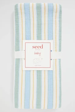 Seed Heritage Blankets-Stripe Wrap Canvas