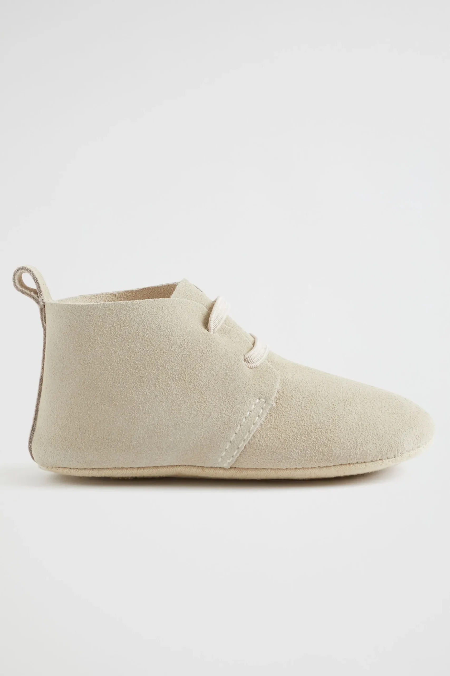 Seed Heritage Pre-Walkers-Suede Laceup Bootie Pre Walker Neutral