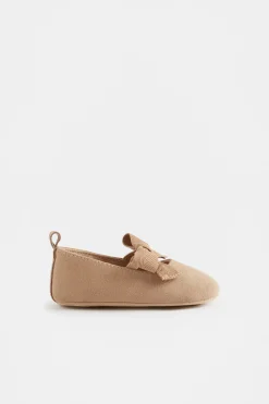 Seed Heritage Pre-Walkers-Suede Ribbon Mary Jane Pre Walker Sand