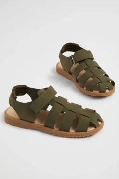 Seed Heritage Sandals & Slides-Summer Cage Sandal Khaki