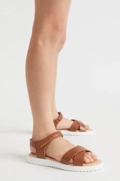 Seed Heritage Sandals & Slides-Summer Crossover Sandal Tan