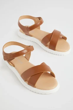 Seed Heritage Sandals & Slides-Summer Crossover Sandal Tan