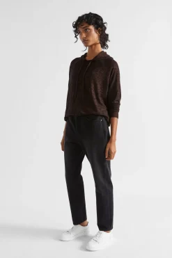 Seed Heritage Knitwear & Sweaters-Supersoft Raglan Hoodie Hot Chocolate Marle