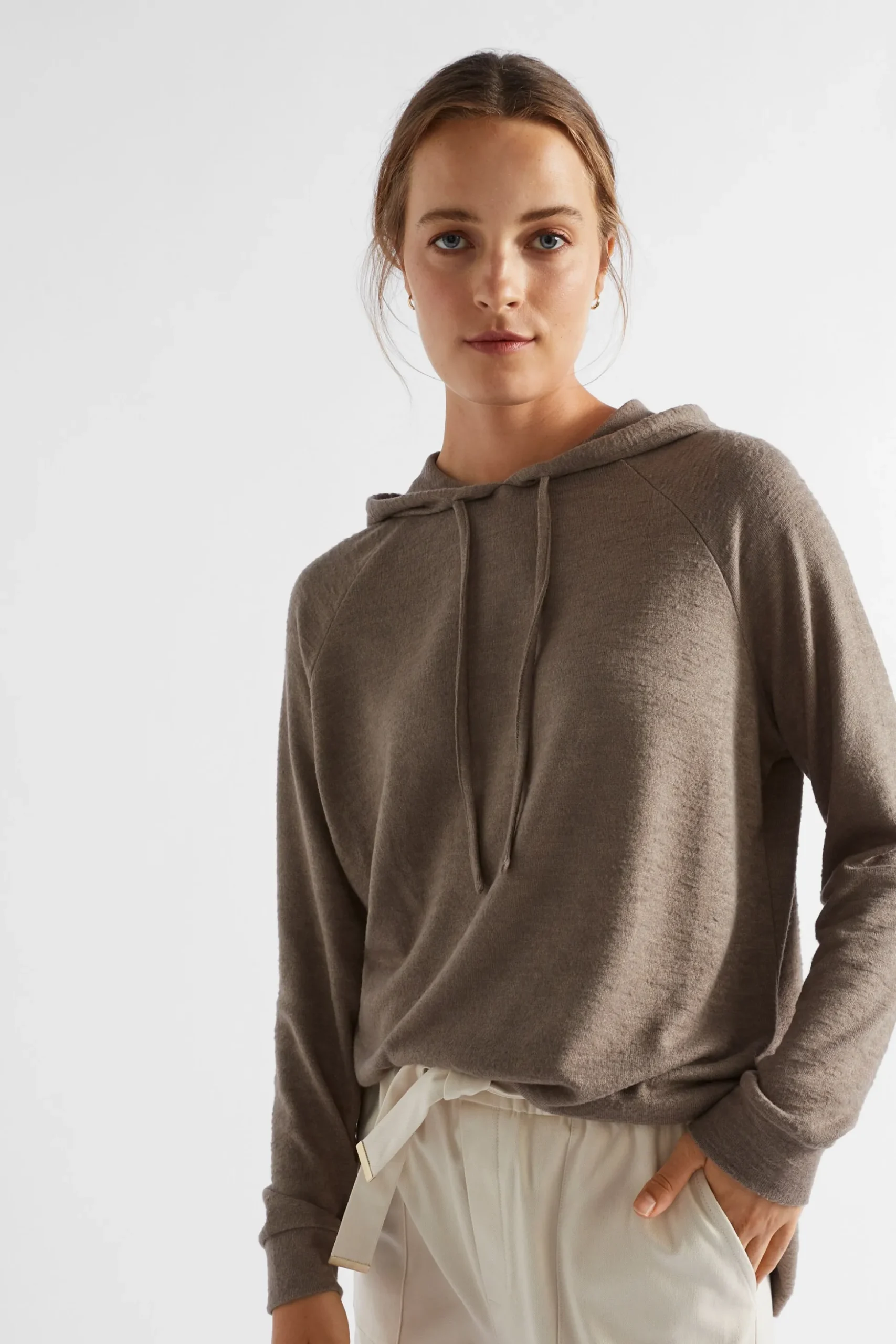 Seed Heritage Knitwear & Sweaters-Supersoft Raglan Hoodie Hazel Marle