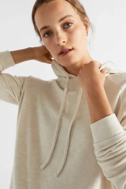 Seed Heritage Knitwear & Sweaters-Supersoft Raglan Hoodie Vanilla Cream Marle