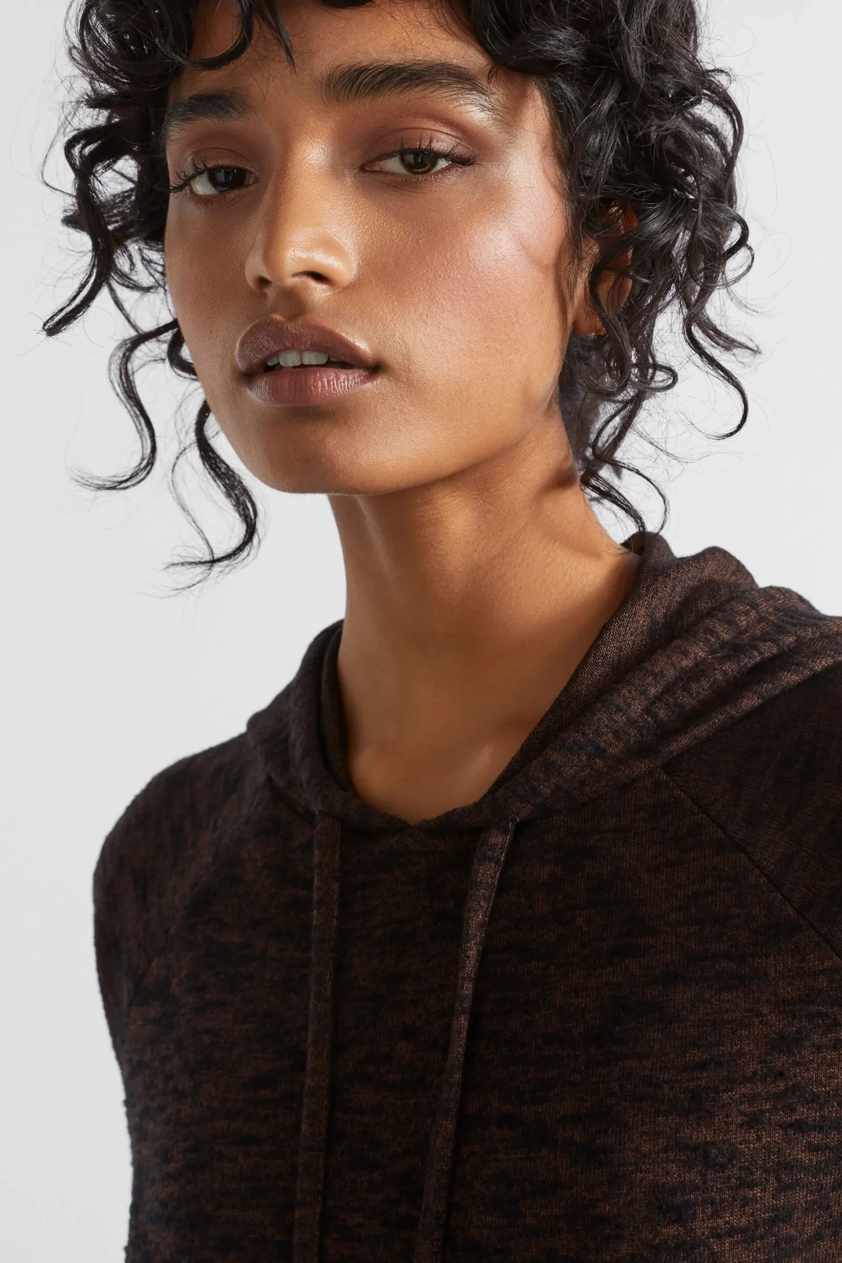 Seed Heritage Knitwear & Sweaters-Supersoft Raglan Hoodie Hot Chocolate Marle