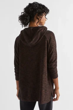 Seed Heritage Knitwear & Sweaters-Supersoft Raglan Hoodie Hot Chocolate Marle