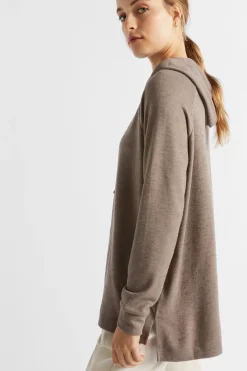 Seed Heritage Knitwear & Sweaters-Supersoft Raglan Hoodie Hazel Marle