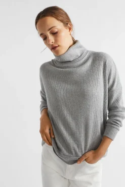 Seed Heritage Knitwear & Sweaters-Supersoft Rib Sweat Silver Marle