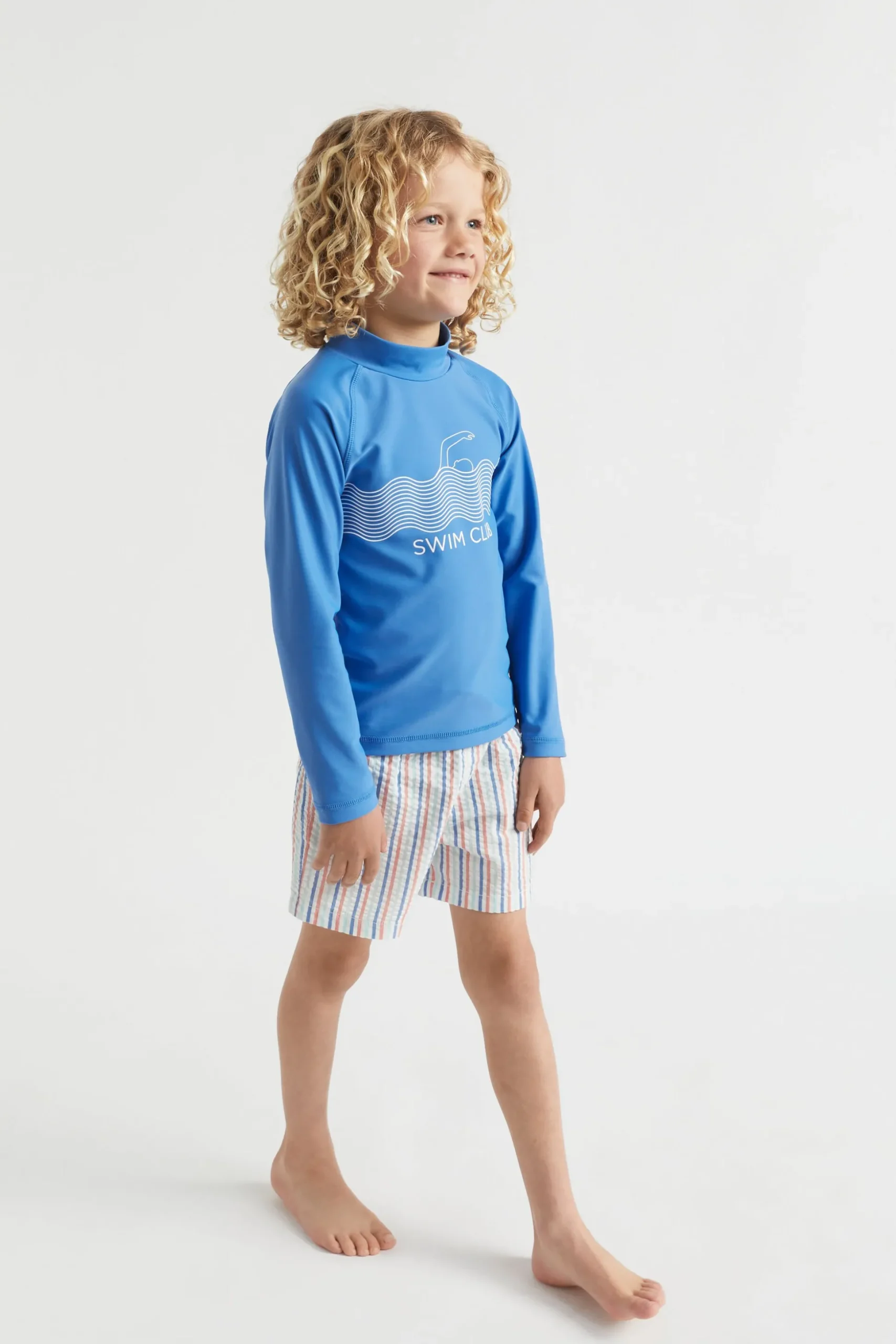 Seed Heritage Swimwear-Swim Club Rashvest Bluebell