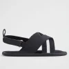 Seed Heritage Sandals-Tape Crossover Sandal Navy