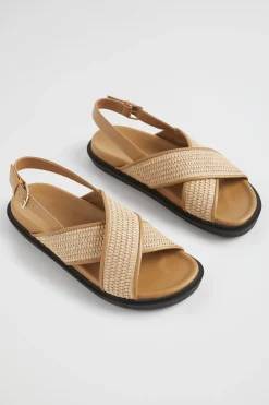 Seed Heritage Sandals & Thongs-Tara Footbed Sandal Toffee