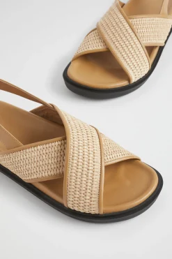 Seed Heritage Sandals & Thongs-Tara Footbed Sandal Toffee