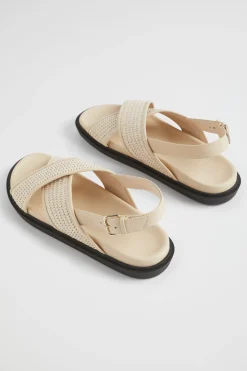 Seed Heritage Sandals & Thongs-Tara Footbed Sandal Stone