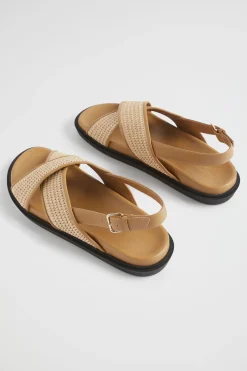 Seed Heritage Sandals & Thongs-Tara Footbed Sandal Toffee