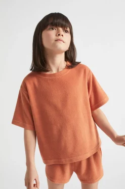 Seed Heritage T-Shirts & Tops-Terry Tee Cinnamon