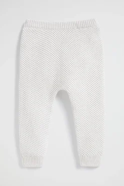 Seed Heritage Knitwear & Sweaters-Textured Knit Legging Snow Marle