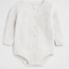 Seed Heritage Knitwear & Sweaters-Textured Knit Romper Snow Marle