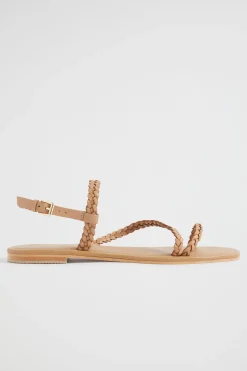 Seed Heritage Sandals & Thongs-Tonya Braid Sandal Toffee