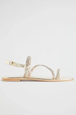 Seed Heritage Sandals & Thongs-Tonya Braid Sandal Soft Gold