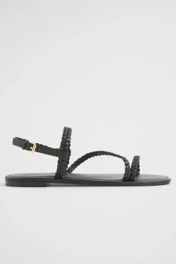 Seed Heritage Sandals & Thongs-Tonya Braid Sandal Black