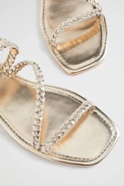 Seed Heritage Sandals & Thongs-Tonya Braid Sandal Soft Gold