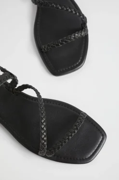 Seed Heritage Sandals & Thongs-Tonya Braid Sandal Black