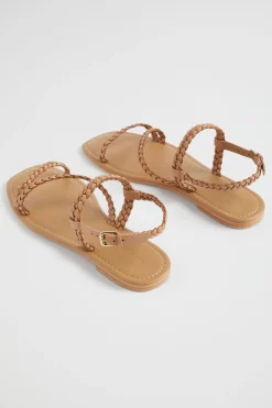 Seed Heritage Sandals & Thongs-Tonya Braid Sandal Toffee