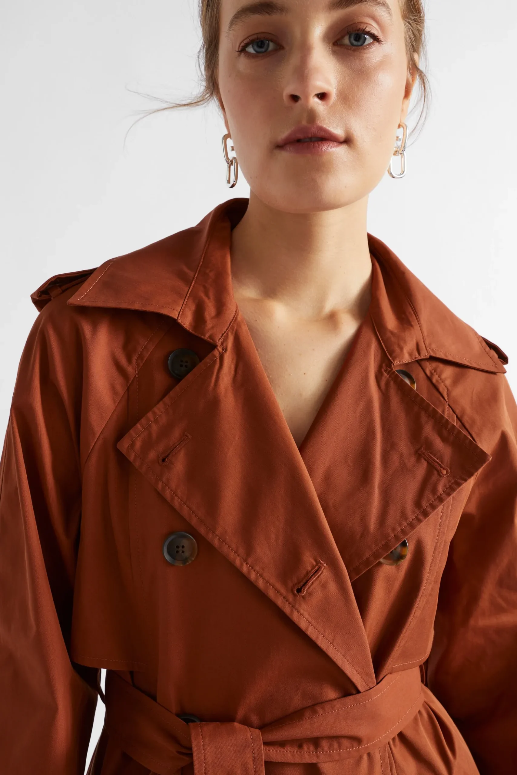 Seed Heritage Jackets & Vests-Trench Coat Burnt Brick