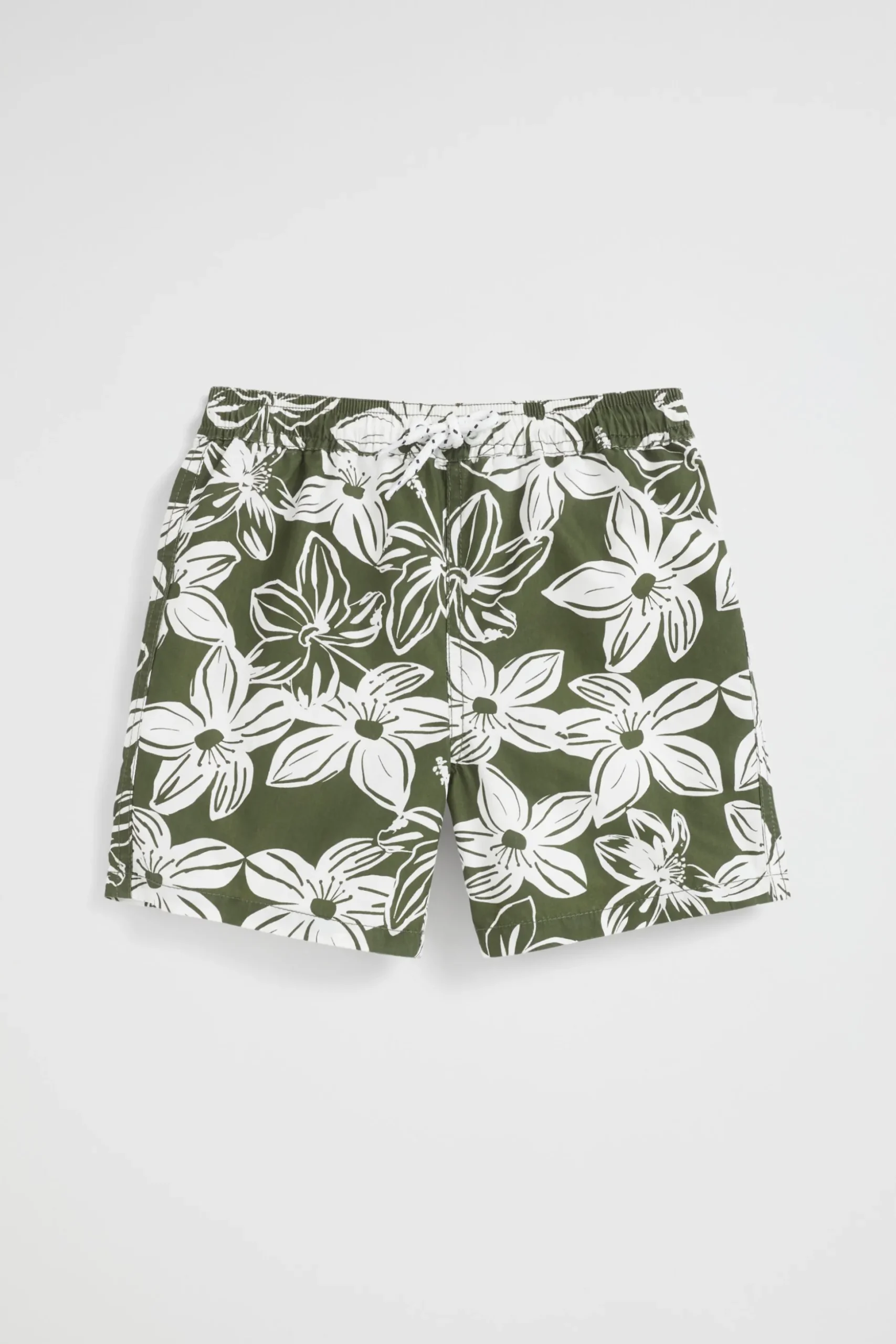 Seed Heritage Swimwear-Tropical Flower Boardshort Crocodile Green