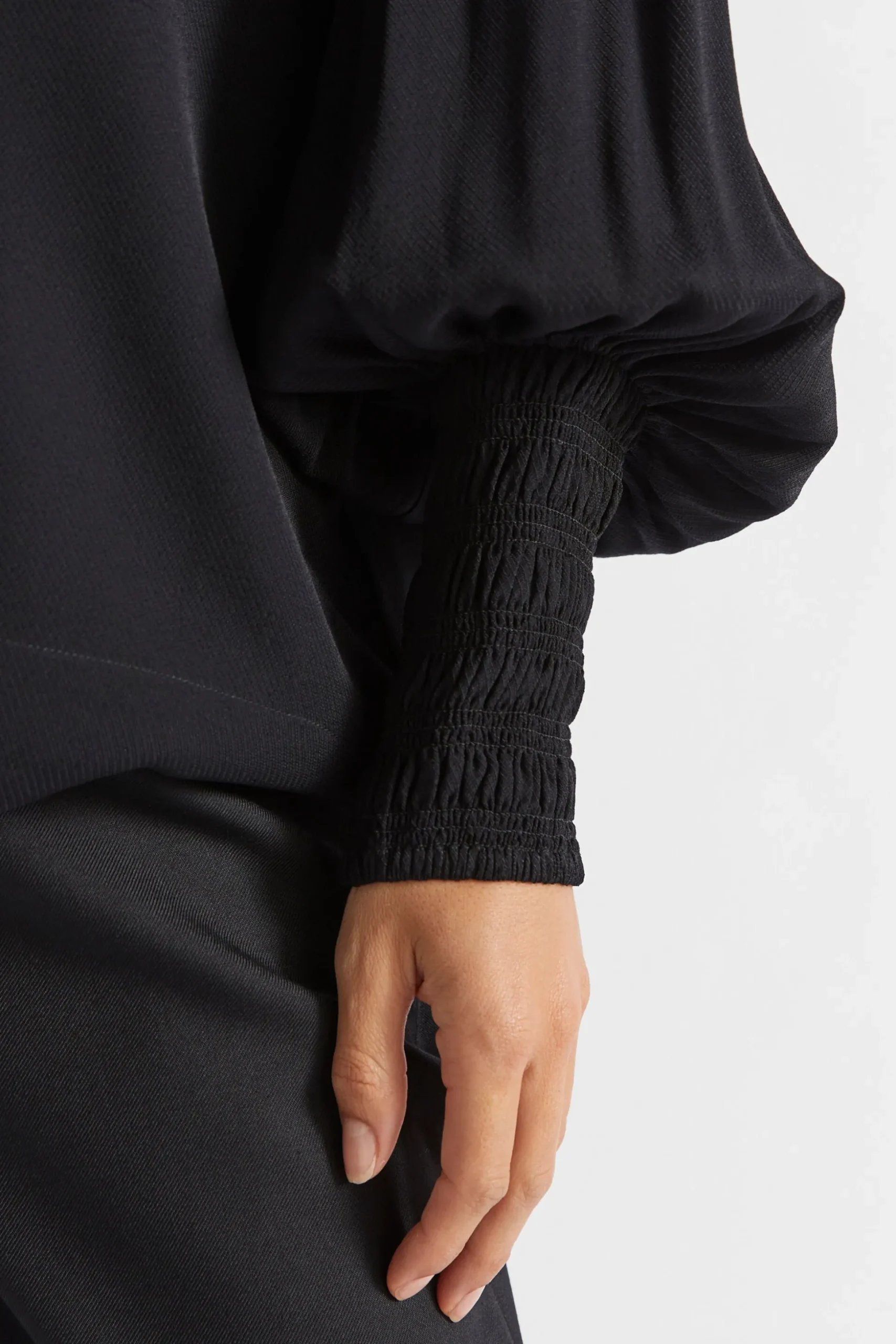 Seed Heritage T-Shirts & Tops-Twill Billow Blouse Black