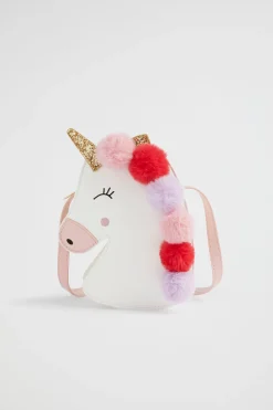 Seed Heritage Bags-Unicorn Pom Pom Bag Multi