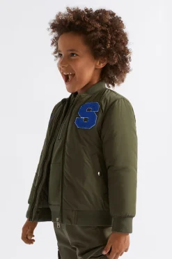 Seed Heritage Jackets & Vests-Varsity Bomber Pine