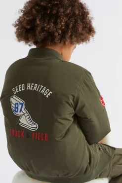 Seed Heritage Jackets & Vests-Varsity Bomber Pine