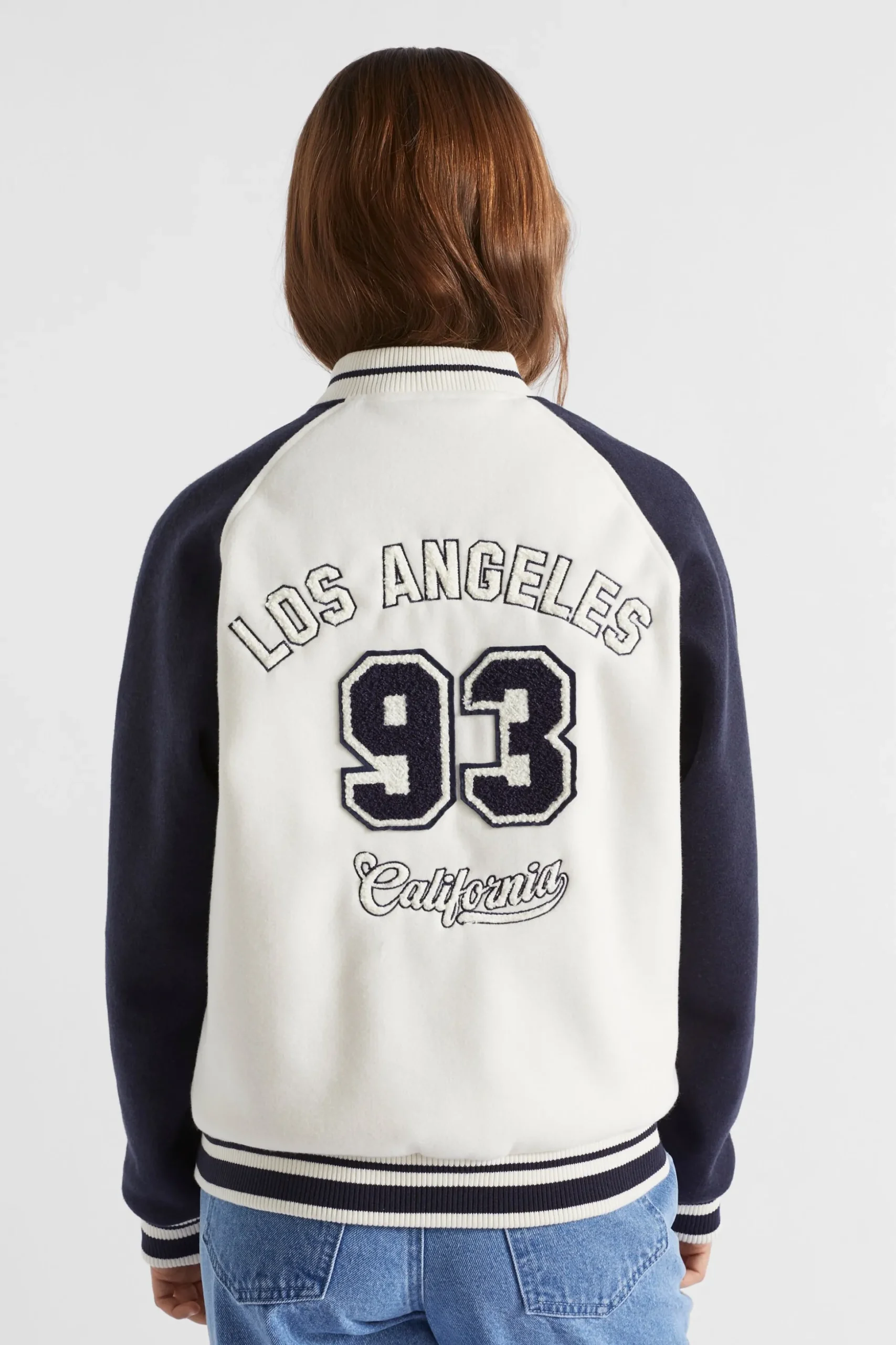 Seed Heritage Jackets & Vests-Varsity Bomber Vintage Cream