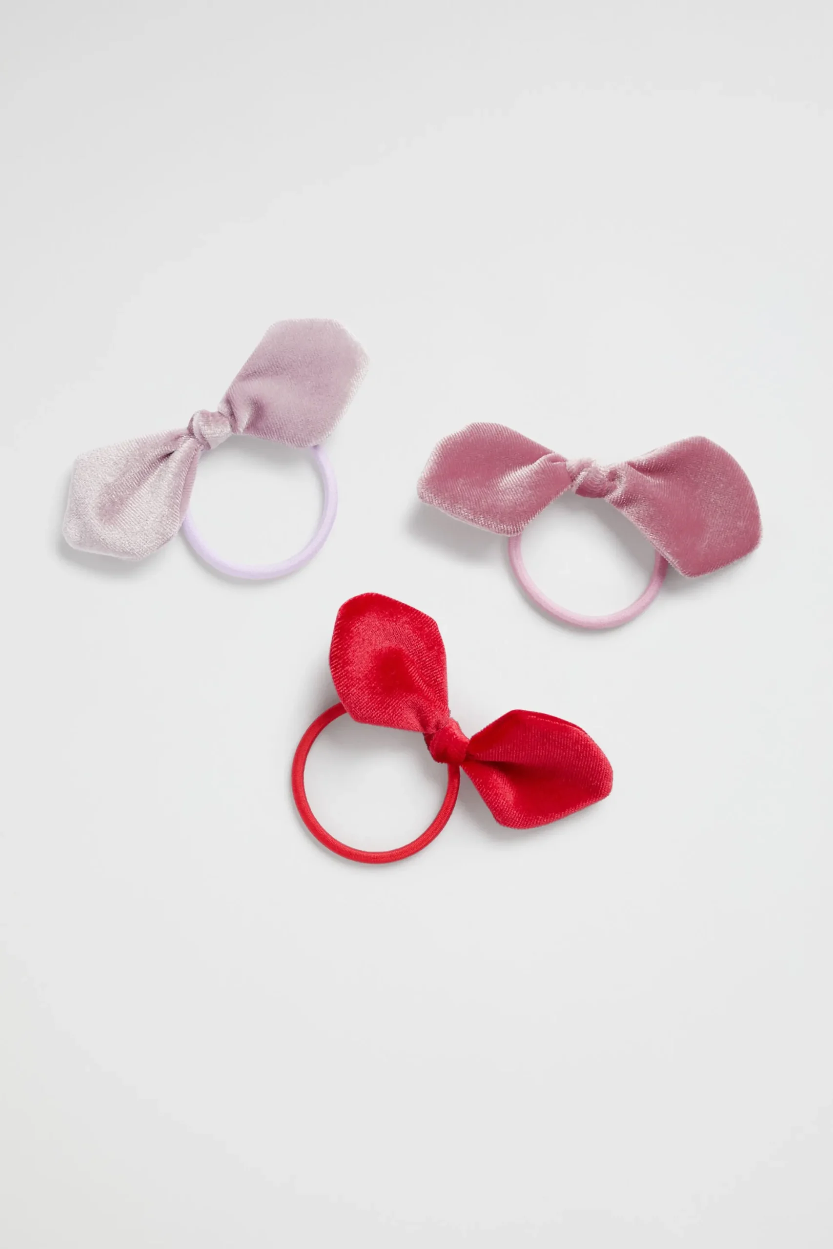 Seed Heritage Hair Accessories-Velvet Bow Elastic Pack Multi