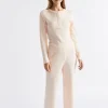 Seed Heritage Sleepwear-Waffle Sleep Bottom Blush