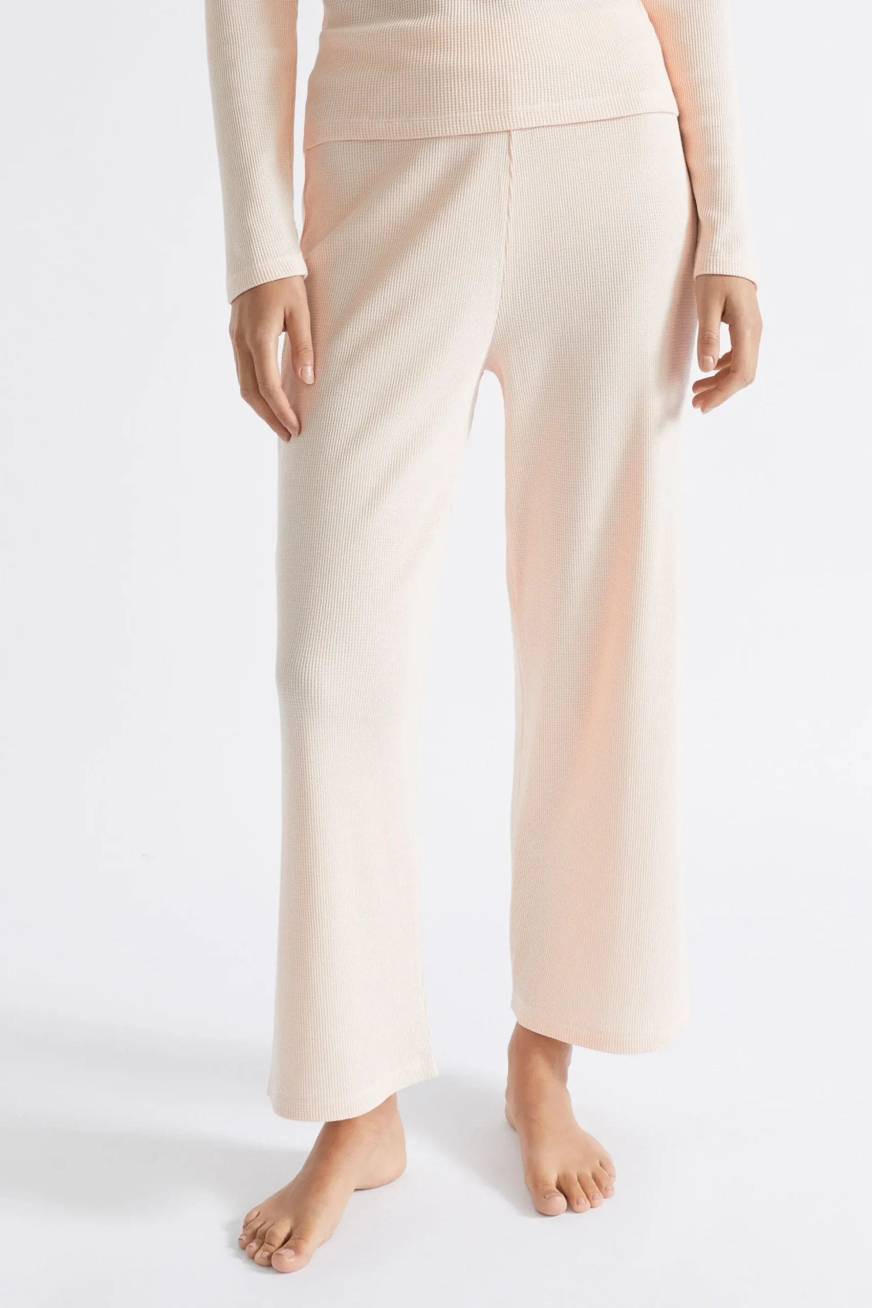 Seed Heritage Sleepwear-Waffle Sleep Bottom Blush