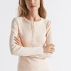Seed Heritage Sleepwear-Waffle Sleep Top Blush