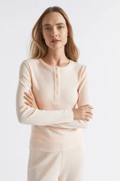 Seed Heritage Sleepwear-Waffle Sleep Top Blush