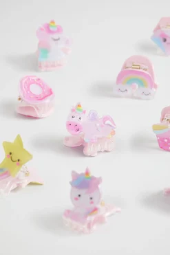 Seed Heritage Hair Accessories-Winter Unicorn Hair Clip Tub Multi