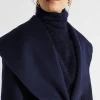Seed Heritage Jackets & Vests-Wool Blend Full Length Coat Midnight Sky