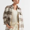 Seed Heritage Jackets & Vests-Wool Blend Shacket Hot Chocolate Check