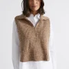 Seed Heritage Scarves & Kaftans-Zip Collared Bib Deep Brass