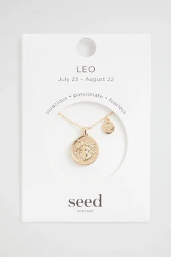 Seed Heritage Jewellery-Zodiac Necklace Leo